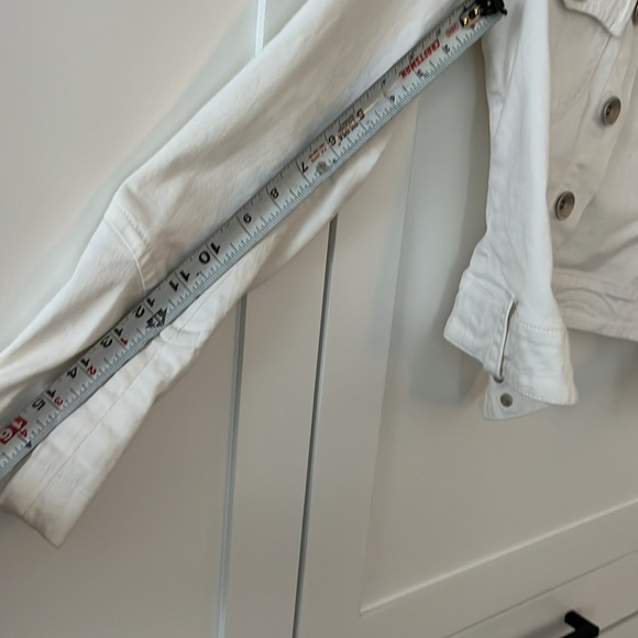 SOLD Vintage 2000s Parasuco white denim jacket size S - Picture 12 of 16